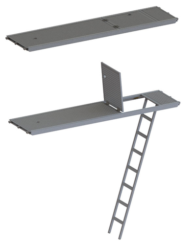 Belag Aluminium mit Luke und Leiter light Tobler AG