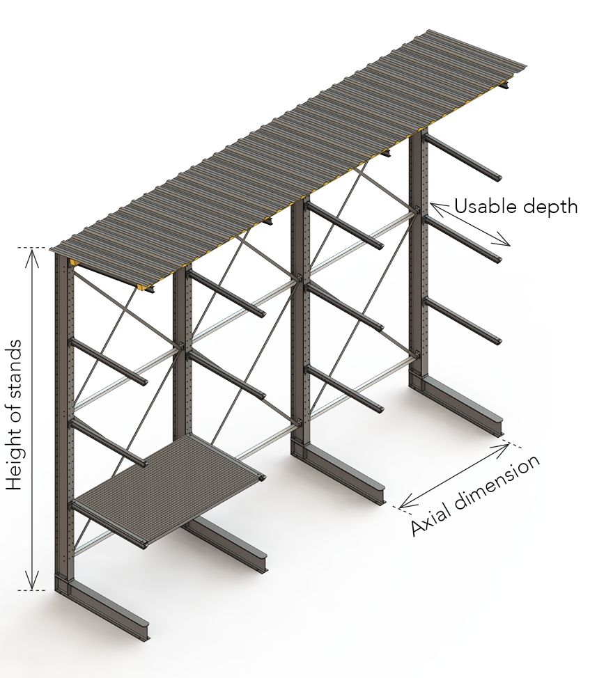 Tobler Single-sided cantilever rack Tobler AG